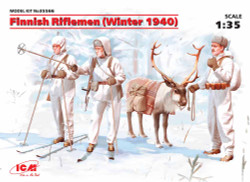 ICM 35566 Finnish Riflemen (Winter 1940) (4 figures) 1:35 Figure Model Kit