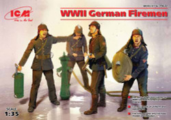 ICM 35632 WWII German Firemen (4 figures) 1:35 Figure Model Kit