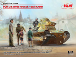 ICM 35338 FCM 36 with French Tank Crew 1:35 Military Vehicle Model Kit