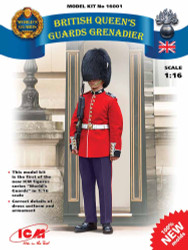 ICM 16001 British Queen's Guards Grenadier 1:16 Figure Model Kit