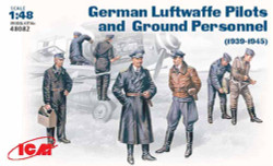 ICM 48082 WWII Luftwaffe Pilots Ground Personnel 1939-1945 1:48 Figure Model Kit