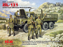 ICM 35516 Soviet ZiL-131 Truck with Soviet Rifles 1:35 Military Vehicle Model Kit