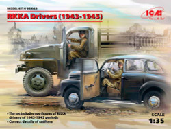 ICM 35643 Soviet Drivers (1943-1945) 2 figures 1:35 Figure Model Kit
