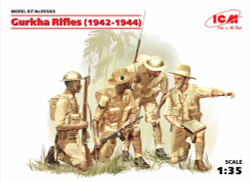 ICM 35563 Gurkha Rifles (1944) (4 figures) 1:35 Figure Model Kit