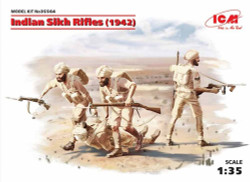 ICM 35564 Indian Sikh Rifles (1942) (4 figures) 1:35 Figure Model Kit