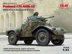 ICM 35373 Panhard 178 AMD-35 WWII French Armoured Car 1:35 Military Vehicle Kit