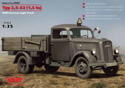 ICM 35401 Typ 2,5-32 (1,5 to) German Light Truck 1:35 Military Vehicle Model Kit
