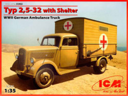 ICM 35402 Typ 2,5-32 WWII German Ambulance 1:35 Military Vehicle Model Kit