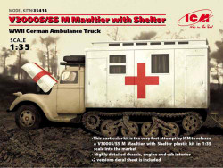 ICM 35414 V3000S/SS M Maultier with Shelter 1:35 Military Vehicle Model Kit
