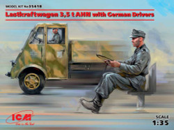 ICM 35418 Lastkraftwagen 3,5 t AHN with Drivers 1:35 Military Vehicle Model Kit