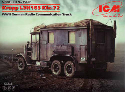 ICM 35462 Krupp L3H163 Kfz.72 WWII German Truck 1:35 Military Vehicle Model Kit