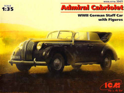 ICM 35471 Admiral Cabriolet WWII German Staff Car 1:35 Military Vehicle Model Kit
