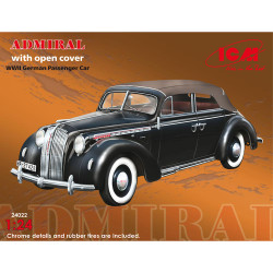 ICM 24022 Admiral Cabriolet with open cover 1:24 Car Model Kit