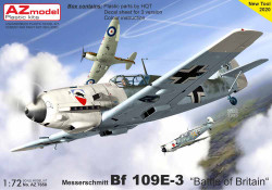 AZ Model 7658 Messerschmitt Bf-109E-3 'Battle of Britain' 1:72 Plastic Model Kit