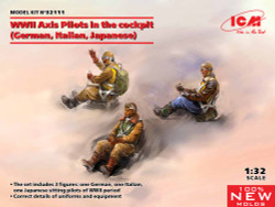 ICM 32111  WWII Axis Pilots in the cockpit 1:32 Figure Model Kit