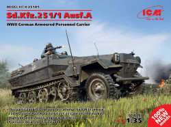 ICM 35101 Sd.Kfz.251/1 Ausf.A WWII 1:35 Military Vehicle Model Kit