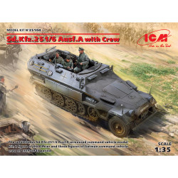 ICM 35104 Sd.Kfz.251/6 Ausf.A with Crew 1:35 Military Vehicle Model Kit