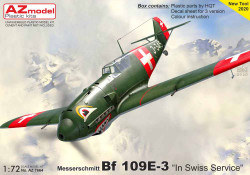 AZ Model 7664 Messerschmitt Bf-109E-3 1:72 Plastic Model Aircraft Kit