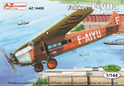AZ Model 14408 Fokker F-VIIa with civil markings 1:144 Plastic Model Aircraft Kit