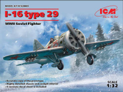 ICM 32003 Polikarpov I-16 type 29 WWII Soviet Fighter 1:32 Aircraft Model Kit