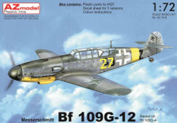 AZ Model 7616 Messerschmitt Bf-109G-12 G-4 based 1:72 Plastic Model Aircraft Kit