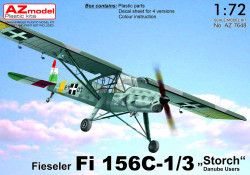 AZ Model 7648 Fieseler Fi-156C-1/3 'Storch'  1:72 Plastic Model Aircraft Kit