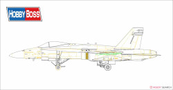 Hobby Boss 85809 McDonnell-Douglas F/A-18C	Hornet RAAF 1:48 Aircraft Model Kit