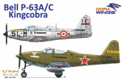 Dora Wings 144-01 Bell P-39A/C Kingcobra 1:144 Aircraft Model Kit