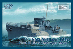 IBG Models 70005 HMS Middleton 1943 Hunt II Class DestroyerEscort 1:700 Model Kit