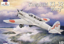 A-Model 72154 Kawasaki Ki-32 'Mary' grey scheme 1:72 Aircraft Model Kit