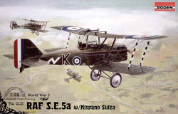 Roden 602 Royal Aircraft Factory S.E.5A 1:32 Aircraft Model Kit