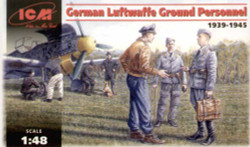 ICM 48085 Luftwaffe Ground Personnel 1:48 Figure Model Kit