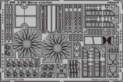 Eduard 72480 Etched Aircraft Detailling Set 1:72 Douglas A-20G Havoc exterior