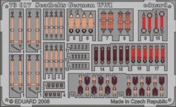 Eduard 73017 Etched Aircraft Detailling Set 1:72 seatbelts German WWI