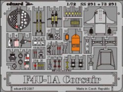 Eduard SS291 Etched Aircraft Detailling Set 1:72 Vought F4U-1A Corsair Pre-paint