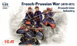 ICM 35061 French-German war 1870-1871 French Line Infantry 1:35 Figure Model Kit