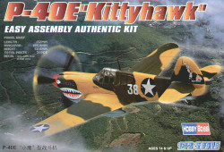 Hobby Boss 80250 Curtiss P-40E Kittyhawk/Warhawk 'Easy Build' 1:72 Aircraft Model Kit