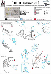 Eduard FE245 Etched Aircraft Detailling Set 1:48 Heinkel He-111H-2 interior Pre-