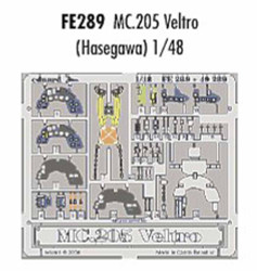Eduard FE289 Etched Aircraft Detailling Set 1:48 Macchi C.205 'Veltro' Pre-paint