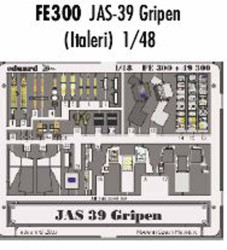Eduard FE300 Etched Aircraft Detailling Set 1:48 Saab JAS-39A Gripen Pre-painted
