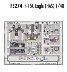 Eduard FE274 Etched Aircraft Detailling Set 1:48 McDonnell F-15C Eagle Pre-paint