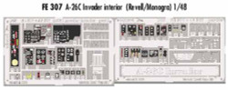 Eduard FE307 Etched Aircraft Detailling Set 1:48 Douglas A-26C Invader interior
