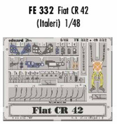 Eduard FE332 Etched Aircraft Detailling Set 1:48 Fiat CR.42 Pre-painted in Colou