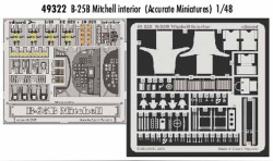 Eduard 49322 Etched Aircraft Detailling Set 1:48 North-American B-25B Mitchell i