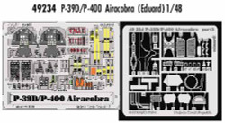 Eduard 49234 Etched Aircraft Detailling Set 1:48 Bell P-39D/Bell P-400 Airacobra