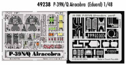 Eduard 49238 Etched Aircraft Detailling Set 1:48 Bell P-39Q/N Airacobra Pre-pain