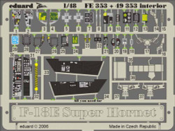 Eduard FE353 Etched Aircraft Detailling Set 1:48 Boeing F/A-18E Super Hornet int
