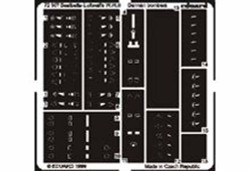 Eduard 72307 Etched Aircraft Detailling Set 1:72 Luftwaffe WWII seatbelts for bo