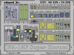 Eduard SS229 Etched Aircraft Detailling Set 1:72 Boeing F/A-18F Super Hornet Pre