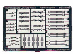 Eduard 48290 Etched Aircraft Detailling Set 1:48 Luftwaffe WWII seatbelts for fi